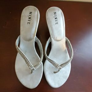 Silver Heel Sandals
